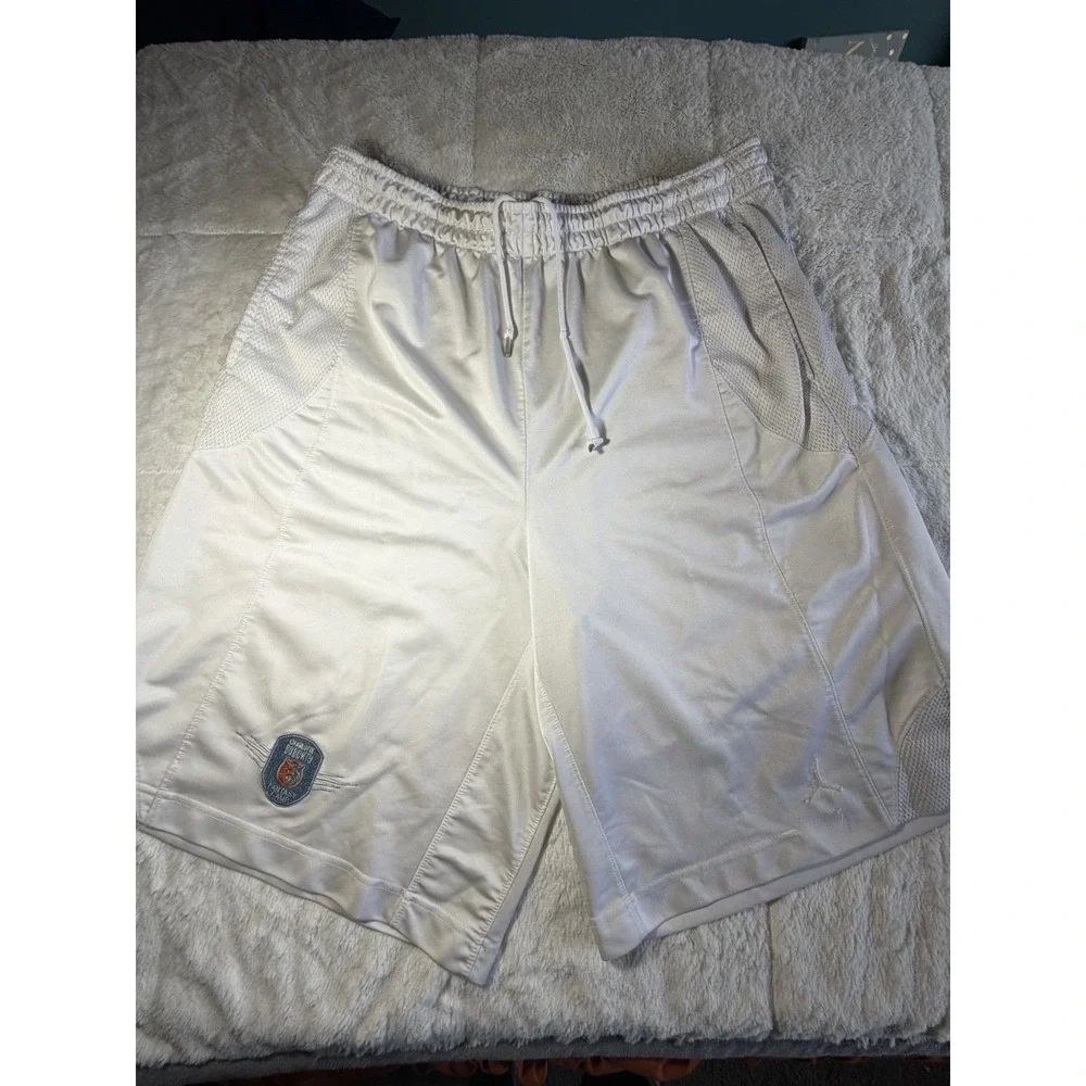 Jordan Vintage Shorts Mens XL White Baggy Basketball